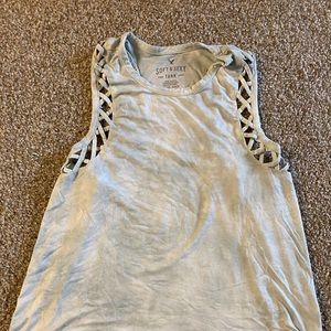 American Eagle light blue tank top